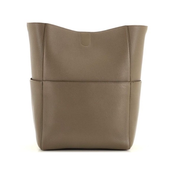 Celine Seau Sangle Bucket Bag in Grey / Taupe - Picture 3 of 11